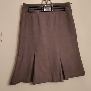 Grey Knee Length Skirt